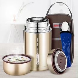 GIANXI multifonctionnel braisé bécher grande capacité Thermos en acier inoxydable boîte à déjeuner nourriture soupe flacon conteneur 231220