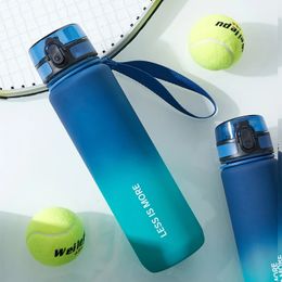 Gianxi Portable Cup Gradient Color Feltofproof Plastic Water Bottle grande capacité Outdoor Travel Sports Fitness Puilles