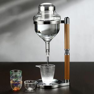 Dispensador de vino GIEMZA, gotero de vino helado de estilo japonés, enfriador sobrio helado, jarra de Sake, decantador de vino, champán frío 240223