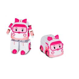 cadeau 6 pièces ensemble de personnages d'animation coréenne Poli déformation robot jouet automobile modèle enfant toys cadeau de Noël 240516
