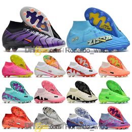 Sac-cadeau Mens High Top Boots Football Boots Ronaldo CR7 Vapores 15 XV Elite AG CLEATS FROM