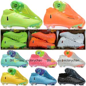 Sac cadeau Bottes de football de qualité Phantoms Luna Elite FG Chaussettes montantes Crampons de football Enfants Femmes Hommes Cuir souple Entraînement confortable Chaussures de football Lithe EUR 39-45