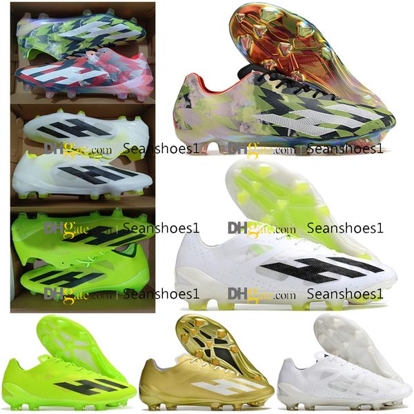 Sac cadeau Bottes De Football De Qualité X Crazyfast FG Crampons De Football En Tricot Hommes En Plein Air Terrain Ferme En Cuir Souple Confortables Baskets Lithe Chaussures De Football Botas De Futbol