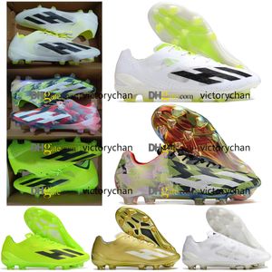 Geschenktas Kwaliteit Voetballaarzen X CrazyFasts FG Messis Breat Football Cleats Mens Firm Ground Soft Leather Outdoor Training Lithe voetbalschoenen Botas de Futbol US 6.5-11 47