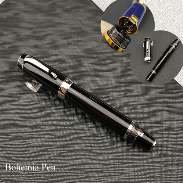 Cadeau stylos plume luxe édition limitée MB Bohême stylos plume 14K pointe extensible-rétractable avec mignon clip diamant écriture stylo à encre lisse cadeau 230720