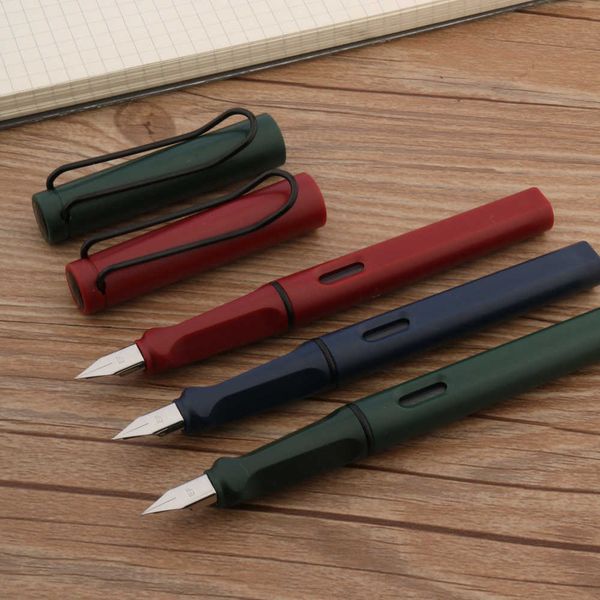 Cadeau stylos plume Correction de la posture M20 stylo plume plastique givré bleu rouge vert EF F plume papeterie bureau fournitures scolaires écriture cadeau