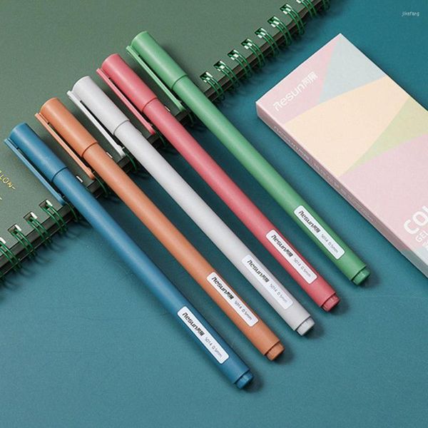 Bolígrafo de Gel de regalo, planificador diario, bolígrafos de tinta para cuaderno, marcadores de punta fina, suministros de papelería de oficina para firma de colores