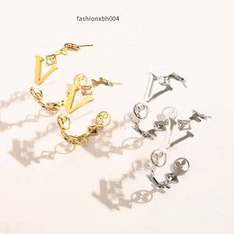 Geschenkbrief Hoop oorbellen mode verjaardag love sieraden charme charme kerst klassieke designer merk goud vergulde roestvrijstalen sieraden groothandel