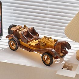 Ornamentos de regalo para decoración del hogar Figuras de madera coleccionables de madera Motocicleta Cosas en miniatura Accesorios de decoración del hogar 2312222