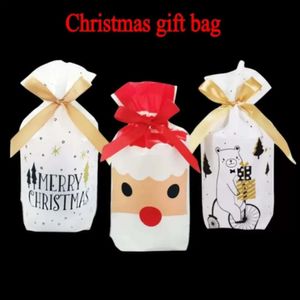 Cadeau cadeaux sacs cookie santa bonbon emballage décorations de Noël du Nouvel An Présent FY5641 B1022