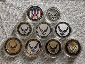 Pedido de muestra de regalo: Recopilación de monedas del Desafío de la Fuerza Aérea de los EE. UU., Desafío militar de la colección Pilot. Insignias/Recuerdos, Artesanías de metal. cx