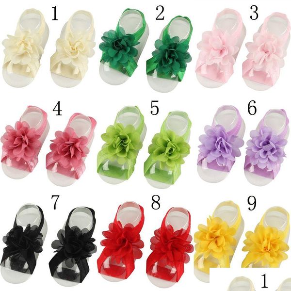 Ensembles cadeaux 10 paires de bandes de cheveux de fleurs élastiques nouvelles filles bandeau enfants accessoires bébé bandeau princesse vague H106 livraison directe Matern Dhlld