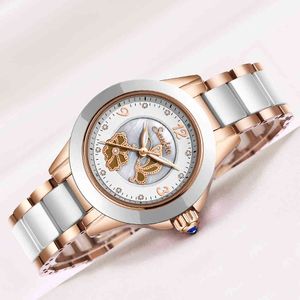 Gift SunKta Rose Gold Horloges Dames Modehorloge Luxe Merk Quartz Polshorloge Dames Armband Dameshorloges voor Damesklok 210517