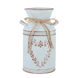 Gift Wrap 1 pc Vintage Pitcher vaas metalen vazen ​​voor decor rustieke bloem decoratieve boeketcontainer gegalvaniseerd