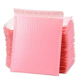 Emballage cadeau 10/20/50pcs Sacs de film de joint en vrac rose pour l'emballage Bubble Mailers Auto-enveloppe doublée Polymailer Sac rembourré262m