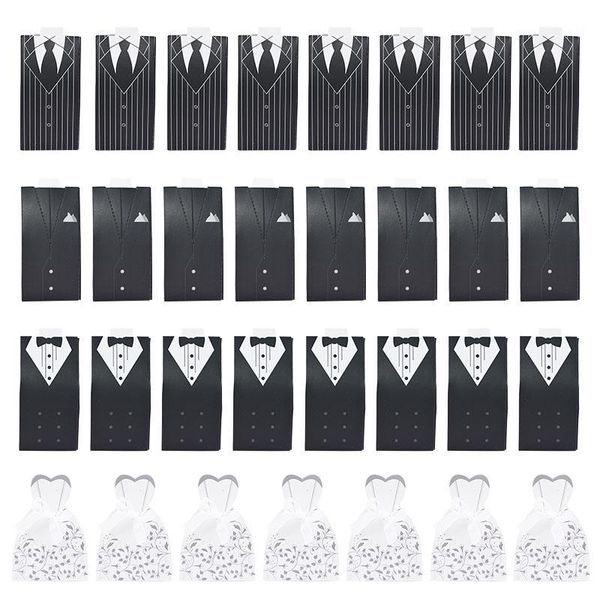 Emballage cadeau 10-30pcs robes de mariée mariée impression boîte de papier de bonbons créatifs bricolage événement de mariage cadeaux boîtes d'emballage fournitures de fête de fiançailles1