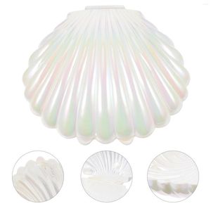 Emballage cadeau 10 pièces boîte à bonbons boîtes en plastique coquillage titulaire vacances plat stockage pp bijoux