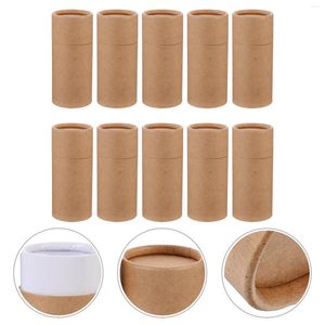 Geschenkwikkeling 10 PCS Essentiële oliefles papier Tube doos Practical Container Opslag Tapijt Roller Travel Dodorant Grote houder