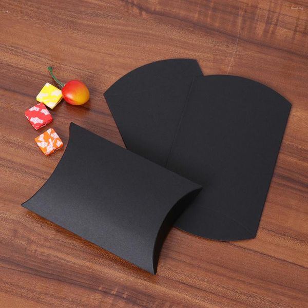 Papel de regalo 10 piezas Cajas en forma de almohada Favor de boda Tratar Bolsas de dulces de Halloween