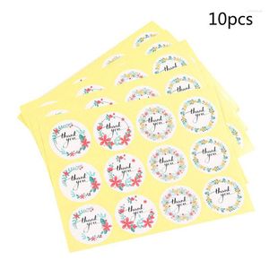 Gift Wrap 10 vellen/120 stickers krans 