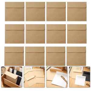 Cadeau cadeau 100 pcs Kraft Enveloppe Carte Enveloppes Pack de données Enveloppes de pièces de monnaie Paquets de clés en papier