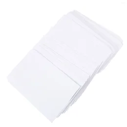 Enveloppe-cadeau 100 PCS Sac de messagerie Bages de papier blanc Enveloppe Banknote Office fichier en espèces enveloppes en blanc lettre de stockage