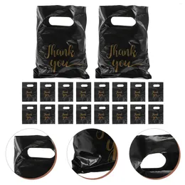 Geschenkwikkeling 100 pc's bedankt merchandise tas tassen voor bedanken winkelen met handgrepen bulk super dik