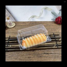 Papel de regalo 100 piezas Cajas de rebanadas de pastel Individual para porciones Contenedores de comida para llevar de 7.3 pulgadas Ensalada de muffins