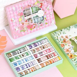 Enveloppe cadeau 100 rouleaux Washi Tape Cute Girl Border Masking Stickers Diy Diary Scrapbooking Kawaii Decorative Art Label