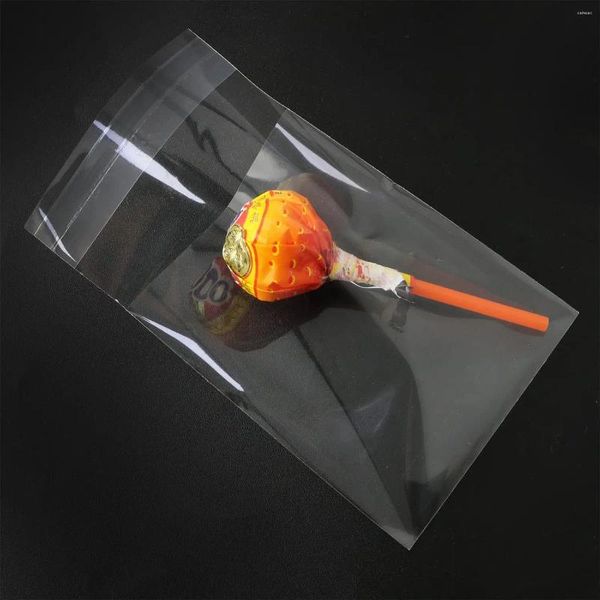 Cadeau cadeau 1000 x mini 7x9cm sac d'emballage scellé auto-adhésif sacs transparents pour dessert cuit au four