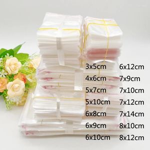 Geschenkomschakeling 1000 pcs Plastic zakken OPP Zelfklevende afdichting Cellofaan Poly Clear Bag Kleine zakjes voor verpakkingsopslag