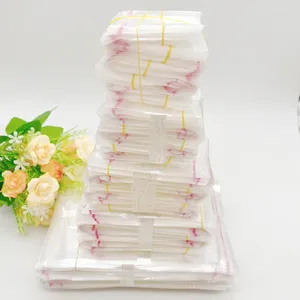 Geschenkverpakking 1000 stuks transparante plastic zakken Opp zelfklevende afdichting cellofaan poly doorzichtige zak klein voor verpakkingsopslag