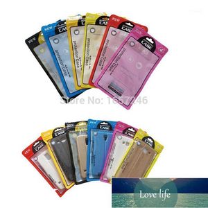 Emballage cadeau 100pcs 12 * 21cm Universel 7 Couleurs Sac En Plastique Pour Etui Zipper Pack Pochette Samsung Mobile Phone Shell Cover1 Prix usine conception experte Qualité Dernier Style