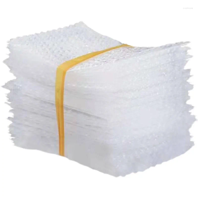 Gift Wrap 100pcs 15x20cm Plastic Envelope White Bubble Packing Bags PE Clear Shockproof Packaging Bag Double Film