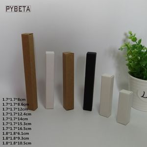 Geschenkomschakeling 100 pcs- Blanco Kraft Paper Box White Black Eyeliner Pen Lipstick Packaging Boxes 221202