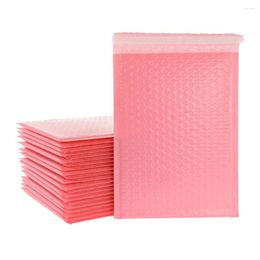 Gift Wrap 100Pcs Bubble Mailers Padded Envelopes Pearl Film Present Mail Envelope Bag For Book Lined Mailer Self Seal 15X18cm