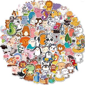 Geschenkwikkel 100 van de aangepaste personages papier dieren cartoon Koreaanse schattige laptop decoratieve stickers