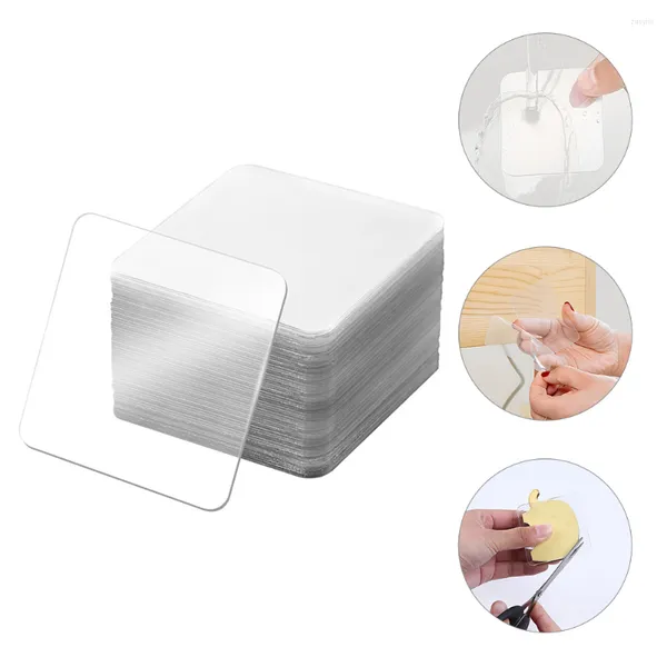 Papel de regalo 100 Uds cinta adhesiva transparente adhesiva para el hogar cintas transparentes almohadillas de doble cara