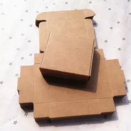 Gift Wrap 100 stks/partij-5-6cm Serie Kraftpapier Ambachtelijke Dozen Handgemaakte Cadeau/Sieraden/Snack verpakking Vliegtuigen