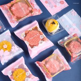 Emballage cadeau 100 pcs/lot sacs d'emballage Mooncake Biscuit fait à la main jaune d'oeuf biscuit croustillant pour le mariage du Festival de la mi-automne