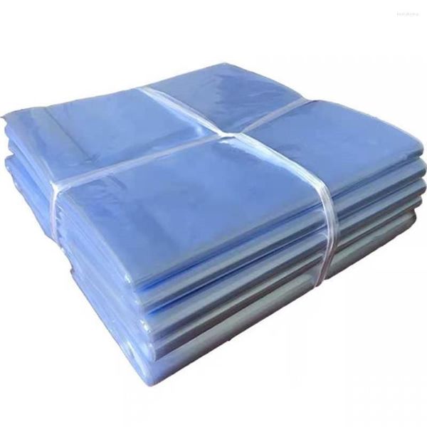 Emballage cadeau 100pcs / lot PVC Film thermorétractable Sac à chaussures Stockage au détail Sacs d'emballage pour épicerie Cosmétiques Pack