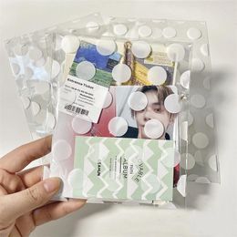 Enveloppe cadeau 100pcs Opp Plastique sac en plastique auto-adhésif sacs transparents perles bijoux rangement emballage kpop petit support de carte
