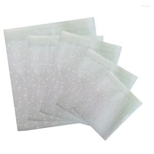 Emballage cadeau 100 pièces en plastique Transparent emballage Cellophane sacs à pois bonbons Cookie sac bricolage auto-adhésif pochette pour la fête