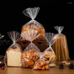 Emballage cadeau 100pcs Sacs en plastique transparents Candy Cookie Pain Toast Opp Sac Emballage pour anniversaire de mariage Fournitures de cuisson