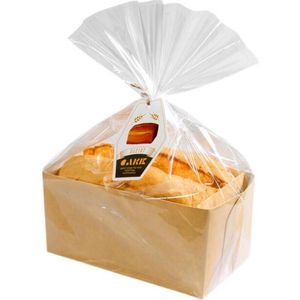 Geschenkomwikkel 100Sets rechthoekig papieren beker voor cakebakvorm toast antastak doos hoge temperatuur weerstand oven gebakken broodblaasjesgift