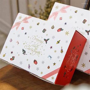 Geschenkwikkeling 10 stcs 2023 Aankomst Kraft Paper Box Wedding Verjaardagscadeau Verpakkingsdozen Party Gunsten Candy Cake Pastry