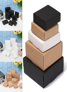 Geschenkwikkeling 10 stcs 9sizes Party Supplies Sieraden Craft Wedding Event Wikkel Cardboard -pakket Candy Storage Kraft Paper Box5519796