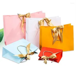 Enveloppe cadeau 10pcs Bag Jewelry Lipstick Multicolor Bow Ribbon Box Party anniversaire / Pyjama Wig Graduation Celebration Packaging