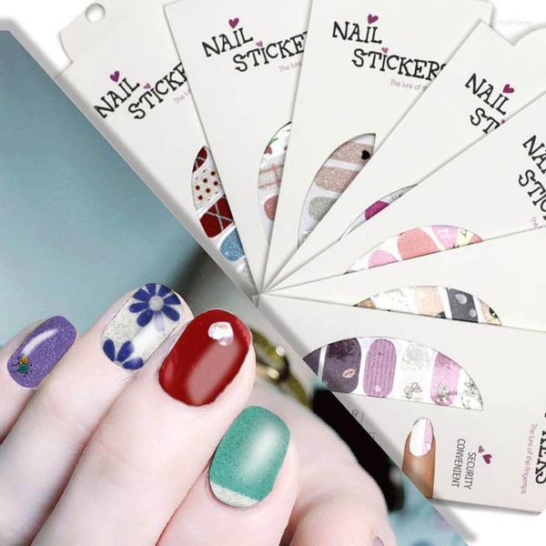 Enveloppe cadeau 10pcs / sac Sexy Girls Nail Art Glamour Diy Watermark Stickers Stickers Polish Foil curseur d￩coratif