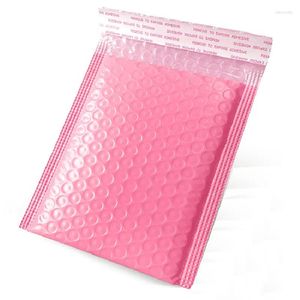 Cadeau cadeau 10pcs Bubble Mailers Rose Poly Mailer Auto-Scellant Enveloppes rembourrées Sacs Noir / Bleu Enveloppe d'emballage pour livre